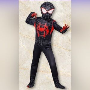 New - Marvel Comics Superhero Parallel Universe Black spider Cosplay Suit